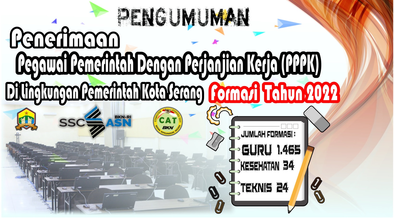 PENGUMUMAN PENERIMAAN SELEKSI CASN PPPK GURU DAN NON GURU FORMASI TAHUN 2022