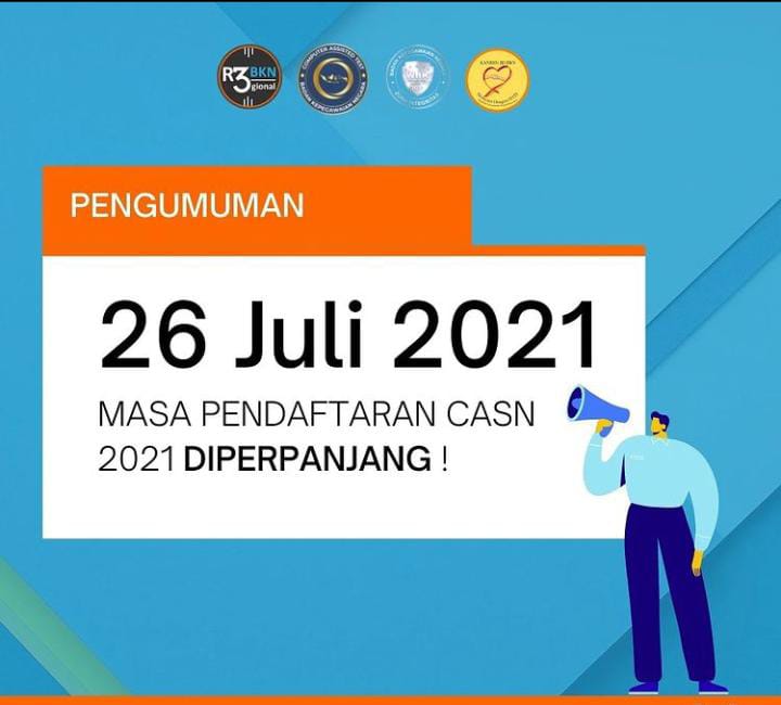 Perpanjangan Masa Pendaftaran Seleksi CPNS dan PPPK Tahun 2021