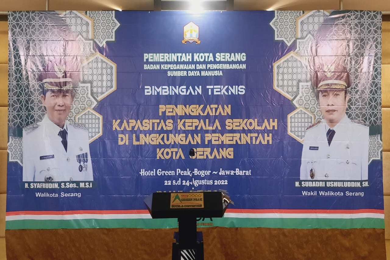 BIMTEK PENINGKATAN KAPASITAS KEPALA SEKOLAH DASAR DI LINGKUNGAN PEMERINTAH KOTA SERANG